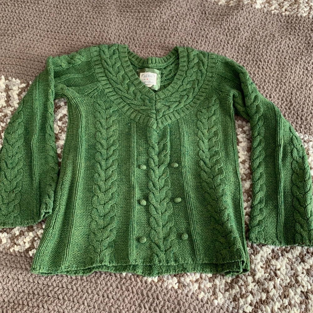 Old Navy green sweater, medium
